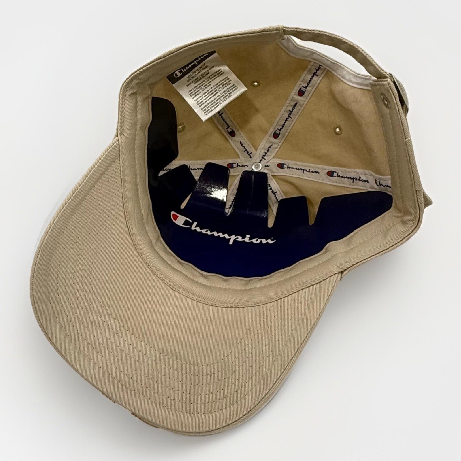 Bulk Reseller Lot of (72) Champion Beige Baseball Hats Adjustable OSFA NWT