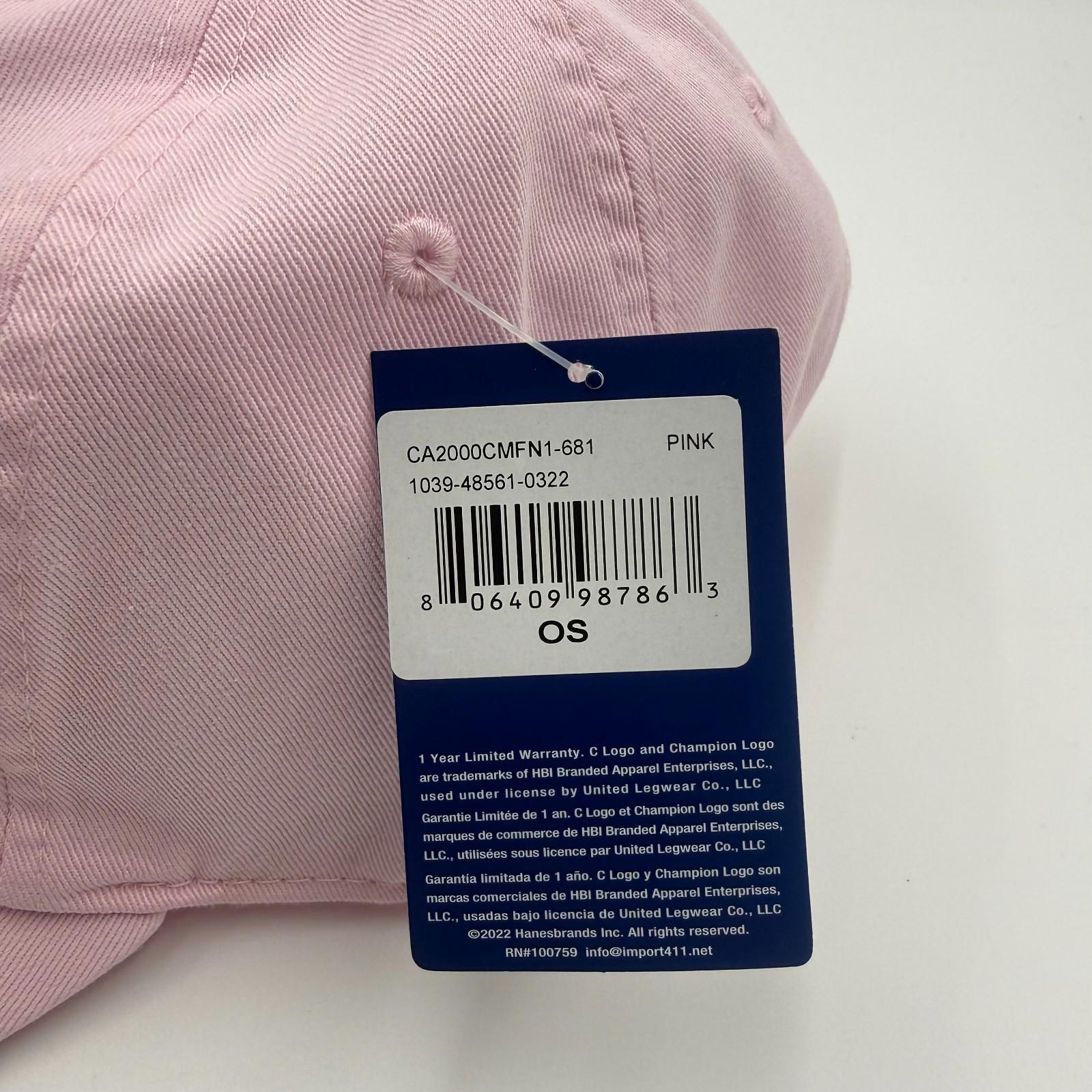 Bulk Reseller Lot of (72) Champion Pink Baseball Hats Adjustable OSFA NWT